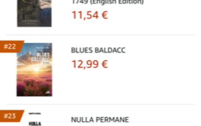 Il Romanzo Blues Baldacc nella classifica best sellers